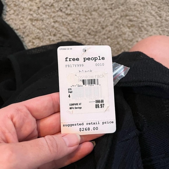 Free People Say You Love Me Maxi Dress black women’s size 4 NWT - Picture 12 of 16